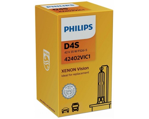 Лампа ксеноновая 42402VIC1 D4S 42V-35W (P32d-5) Vision PHILIPS