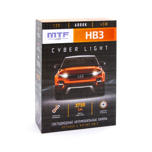 Светодиодные лампы НB3 Cyber Light 6000К Холодный Белый свет