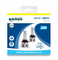 Лампа светодиодная 18038 HB3 /HB4 12/24V-LED (P20/22d) 6500K 16W, (к.уп.2 шт.) Range Performance LED HL NARVA