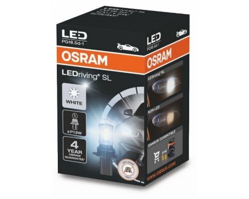 Лампа светодиодная 828DWP 1,8W 12V PG18.5D-1 6000K FS1 LEDriving SL OSRAM