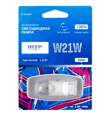 Светодиодная автолампа MTF Light серия Night Assistant 12В, 2.5Вт, W21W, белый