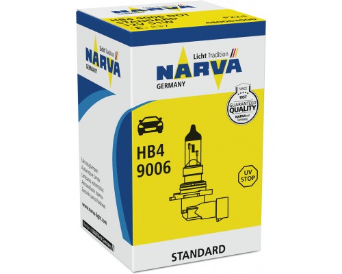 Лампа 48006 HB4 12V- 55W (P22d) NARVA