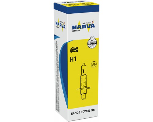 Лампа 48334 H1 12V- 55W (P14,5s) (+50% света) RP50 NARVA