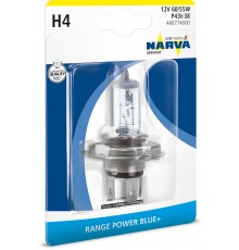 Лампа 48677 H4 12V- 60/55W (P43t) (белый свет-голуб.оттен.) RPB+ NARVA