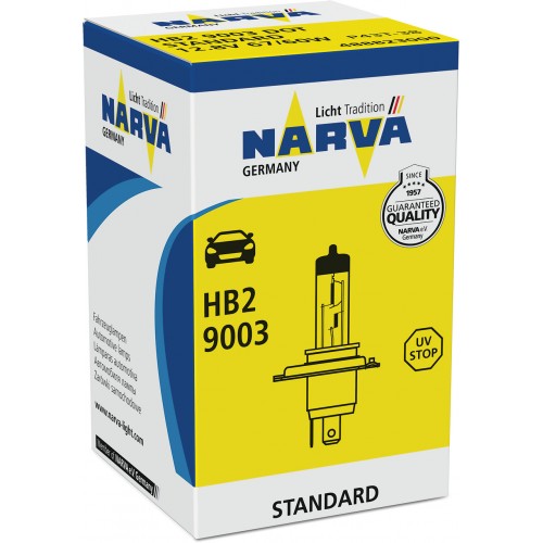 Лампа 48882 HB2 12V- 60/55W (9003) (P43t-38) NARVA