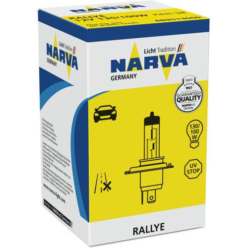 Лампа 48951 H4 12V-130/100W (P43t) Rally-тип NARVA