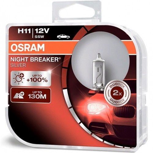 Лампы OSRAM Night Breaker Silver, 2 шт. 64211NBS-HCB