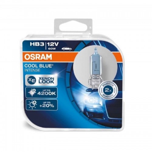 Лампа автомобильная Osram "Cool Blue Intense", белый свет, HB3 12V 60W P20d, 2 шт