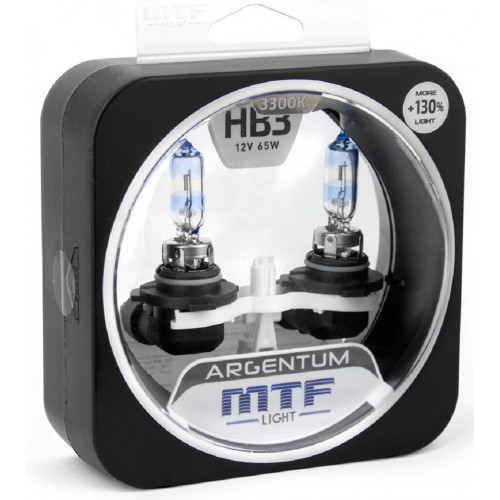 Галогеновые лампы MTF light ARGENTUM +130% 3300K HB3(9005)