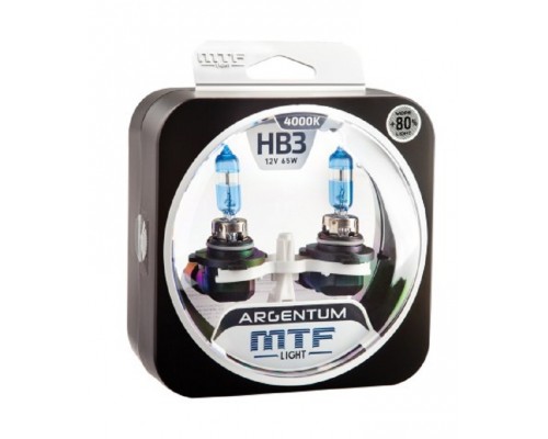 Набор ламп MTF Light HB3 9005 12v 65w ARGENTUM +80% 4000K