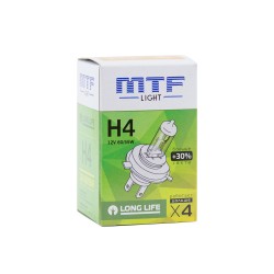 Галогенная лампа MTF H4 12V 60/55W- Standard +30%