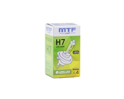 Галогенная лампа MTF H7 12V 55W - Standard +30%