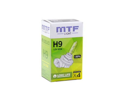Галогенная лампа MTF H9 12V 65W - Standard +30%