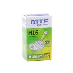 Галогенная лампа MTF H16 12V 19W Standard+30%