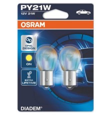 Лампа 7507LDA-02B PY21W 12V 21W BAU15s (опаловый оттенок покрытия колбы) DIADEM OSRAM