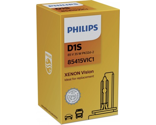 Лампа ксеноновая 85415VIC1 D1S 85V-35W (PK32d-2) Vision PHILIPS