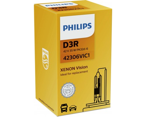 Лампа ксеноновая 42306VIC1 D3R 42V-35W (PK32d-6) Vision PHILIPS